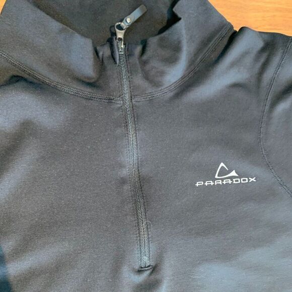 Paradox long sleeved pull on shirt, women's M, black, mock turtle neck, EUC - Picture 4 of 15